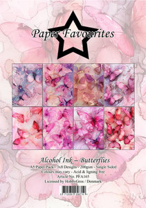 Paper Favourites A5/6x8.25in Paper Pad - Alcohol Ink, Butterflies