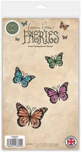 Craft Consortium Clear Stamp Set by Lavera Grace - Faeries, Butterflies
