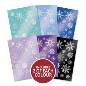 Hunkydory Mirri Card - Mirn Snowflakes Frosted Selection