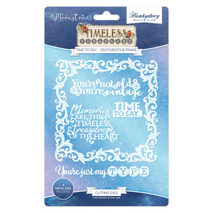 Hunkydory Moonstone Dies - Time To Say Sentiments Frame