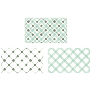 Sizzix Clear Stamps Set 2PK - Tartan by 49 and Market