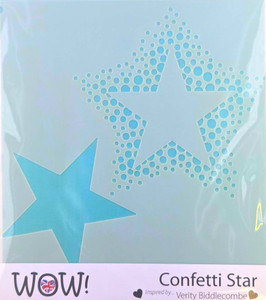 WOW! 6x6in Stencils  - Confetti Star