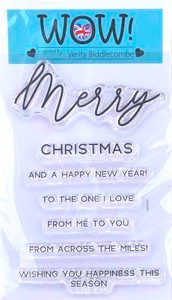 WOW! Clear Stamps - Merry Sentiments