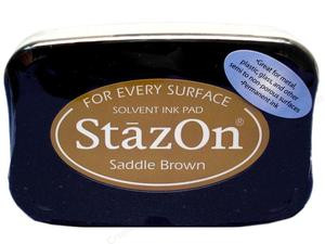 Imagine Crafts Tsukineko StazOn Permanent Ink Pad - Saddle Brown