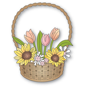 Memory Box Dies - Flower Basket Bouquet