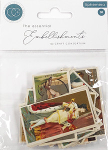 Craft Consortium The Essential Embellishments, Ephemera - The Collector, Ladies