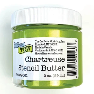 The Crafters Workshop Stencil Butter 2oz Jar - Chartreuse