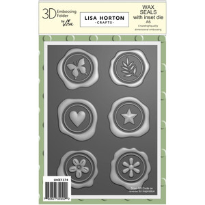 Lisa Horton Crafts 5X7in Embossing Folder And Die - Wax Seals