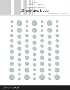 Simple and Basic Matte Enamel Dots, 77pcs - Eucalyptus