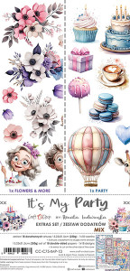 Craft O' Clock 6x12in Paper Pad - Extras Set Mix, It's My Party