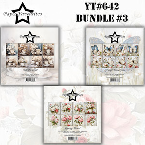 Paper Favourites 6x6in Paper Pad YT#642 3 Pack Bundle #3