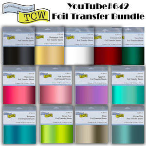 The Crafters Workshop YT#642 Foil Transfer Sheets 13 Pack "I Want It All" Bundle