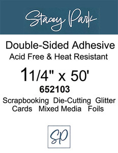 Stacey Park 1 1/4" x 50' Wide Double-Sided Adhesive