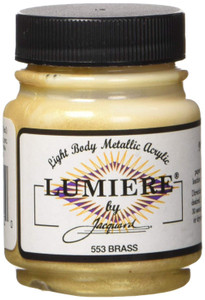 Jacquard Products Lumiere Light Body Metallic Acrylic, 2.25 fl oz/66.54 ml - Brass