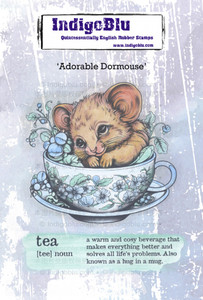 IndigoBlu A6 Cling Rubber Stamps - Adorable Dormouse