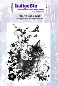 IndigoBlu A6 Cling Rubber Stamps - Blue's Look Out