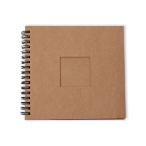 Studio Light Essentials Spiral Passe-Partout 6x6in Journal - Kraft