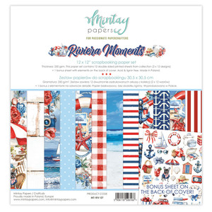 Mintay Papers 12x12in Paper Set - Riviera Moments Collection