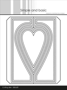 Simple and Basic A6 Dies - Heart-shaped Gatefold