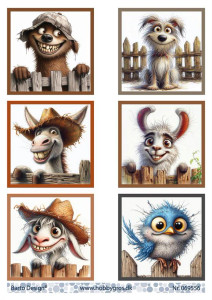 Barto Design A4 Topper Sheet - Furry Friends #2