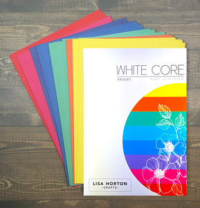 Lisa Horton Crafts 250gsm Cardstock 48/Pkg White Core - Bright