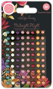 Craft Consortium Adhesive Enamel Dots - Midnight Flight