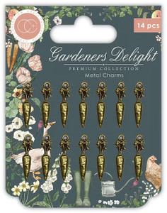 Craft Consortium Gardeners Delight - Metal Charms, Carrots
