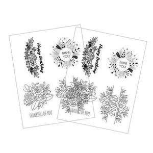 Grafix 8.5x11in Assorted Printable Clear & Matte Dura-lar 6 Pack Set - Sentiment