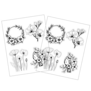 Grafix 8.5x11in Assorted Printable Clear & Matte Dura-lar 6 Pack Set - Floral
