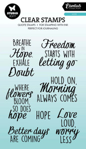 Studio Light Clear Stamps - Quotes, Hope
