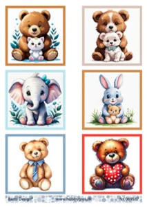 Barto Design A4 Topper Sheet - Cuddles