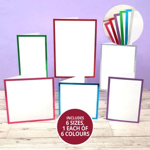 Hunkydory Crafts Edge Card Blanks & Envelopes Megabuy - Brights Edition