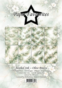 Paper Favourites A5/6x8.25in Paper Pad - Alcohol Ink, Olive Breeze