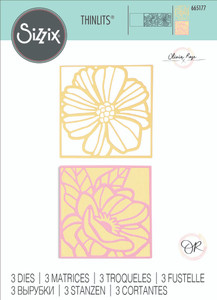 Sizzix Thinlits Die Set 3PK - Floral Card Fronts