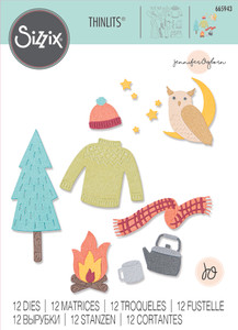 Sizzix Thinlits Die Set 12PK by Jennifer Ogborn - Cozy Woodland