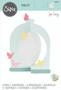 Sizzix Thinlits Dies by Jen Long - Card, Bell Jar