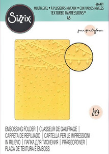 Sizzix Multi-Level Textured Impressions Embossing Folder - Stars and Lights