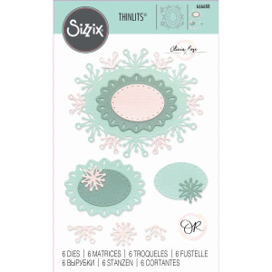 Sizzix Thinlits Die Set 6PK by Olivia Rose - Snowflake Labels