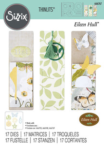 Sizzix Thinlits Die Set 17PK by Eileen Hull - Bookmark, Pockets and Toppers