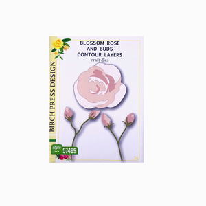 Memory Box Birch Press Design Dies - Blossom Rose and Contour Layers