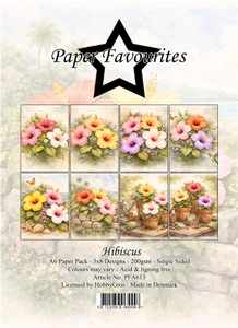 Paper Favourites A6/4.25x6in Paper Pad - Hibiscus