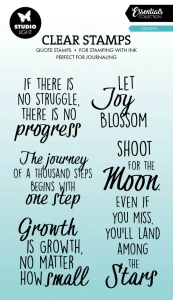 Studio Light Essentials Clear Stamps - Quotes, Growth