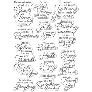 Memory Box Clear Stamps - Joyful Moments