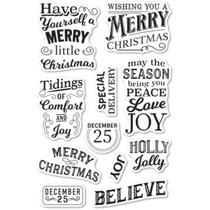 Memory Box Clear Stamps - Be Merry