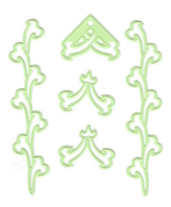 Leane Creatief Lea'bilities  Embossing and Cutting Die - Classic Border & Corner