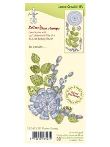 Leane Creatief Lea'bilities  Clear Stamps  - 3D Flower Fantasy