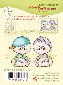 Leane Creatief Lea'bilities  Clear Stamps  - Baby Boy & Girl