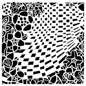 The Crafters Workshop 6x6in Stencil - Garden Path