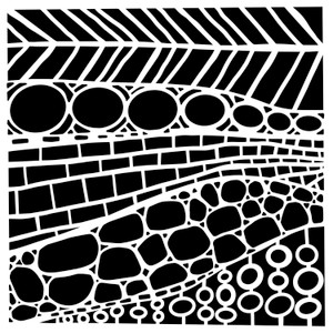 The Crafters Workshop 6x6in Stencil - Texture Wall