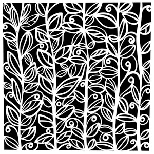 The Crafters Workshop 6x6in Stencil - Leafy Vines